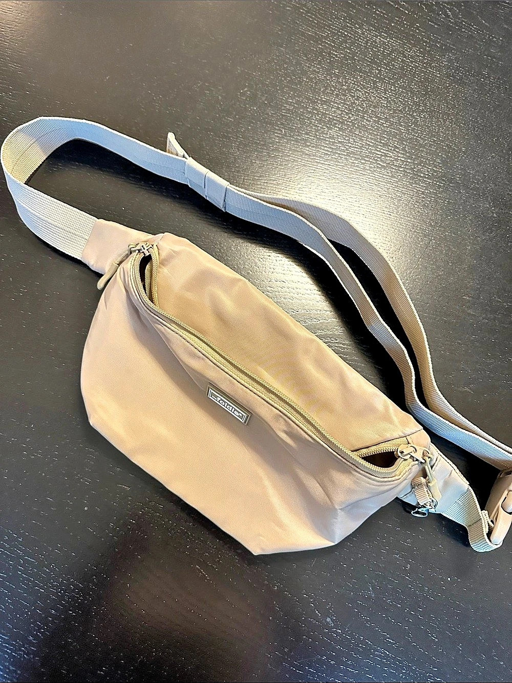 The Foldie Crossbody Travel Bag in Light Brown/Tan - NEW